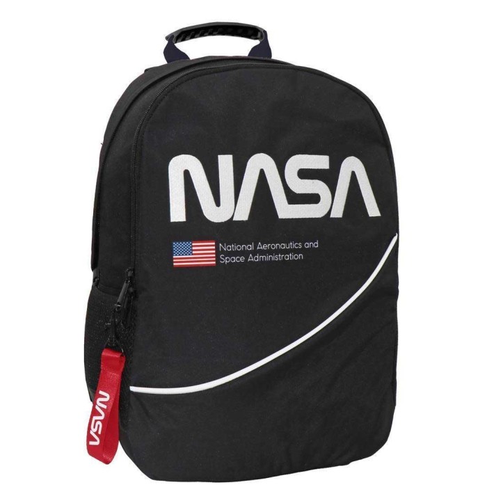 Must Nasa Σχολική Τσάντα Πλάτης Δημοτικού σε Μαύρο χρώμα Μ33 x Π16 x Υ45εκ