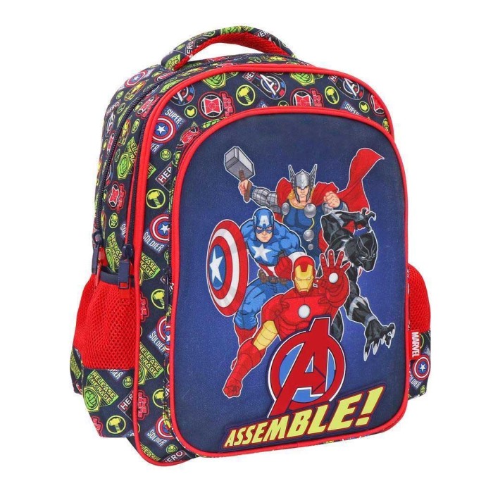 Must Avengers Assemble Σχολική Τσάντα Πλάτης Δημοτικού Πολύχρωμη Μ32 x Π18 x Υ43εκ