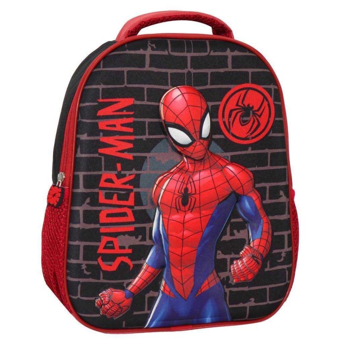 Must Spiderman Σχολική Τσάντα Πλάτης Νηπιαγωγείου Πολύχρωμη Μ26 x Π10 x Υ32εκ