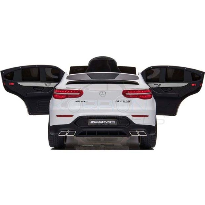 Ηλεκτροκίνητο Αυτοκίνητο Mercedes Benz Glc 63S Amg Original License 12V Λευκό | Skorpion Wheels 