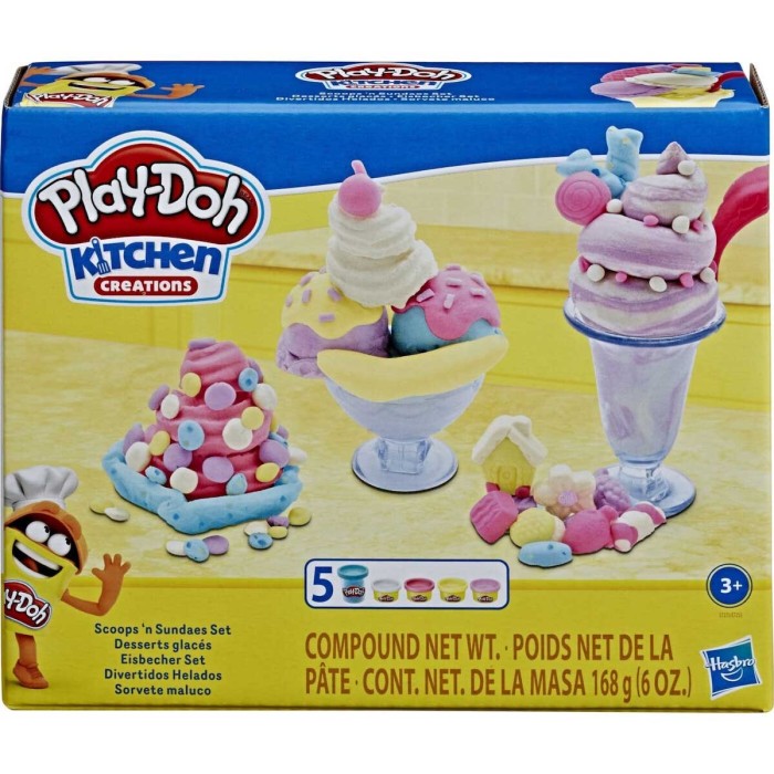 Hasbro Play-Doh Πλαστελίνη - Παιχνίδι Kitchen Kits Confetti Cupcakes Playset για 3+ Ετών