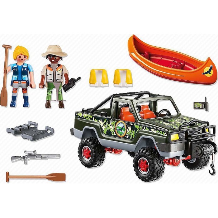 Playmobil Wild Life Όχημα με Κανό για 4-10 ετών