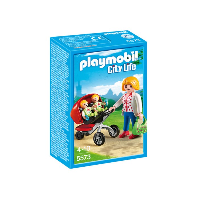 Playmobil City Life Μαμά με Δίδυμα & Καροτσάκι