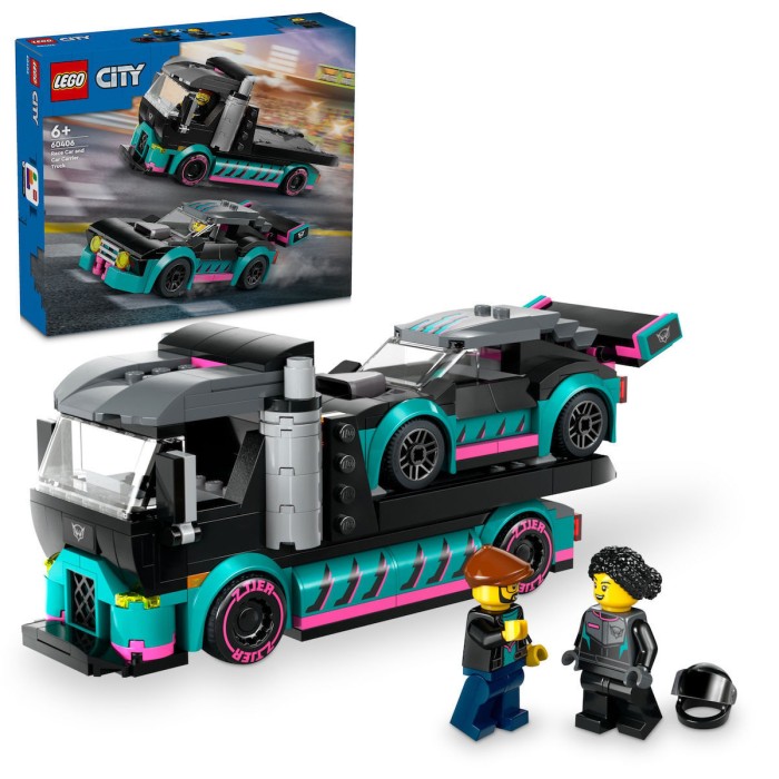 Lego City Race Car And Car Carrier Truck για 6+ ετών