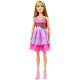 Mattel Κούκλα Barbie Blonde Hair with Shimmer Pink Dress για 3+ Ετών 71εκ.