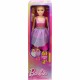Mattel Κούκλα Barbie Blonde Hair with Shimmer Pink Dress για 3+ Ετών 71εκ.