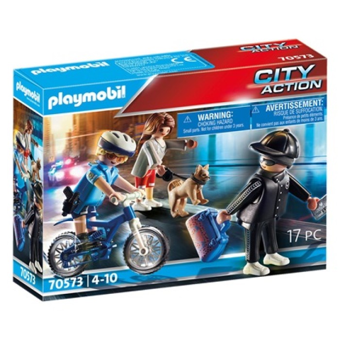 Playmobil City Action Αστυνομικός με Ποδήλατο & Πορτοφολάς 