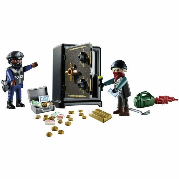 Playmobil City Action Σύλληψη Διαρρήκτη Χρηματοκιβωτίου για 4-10 ετών