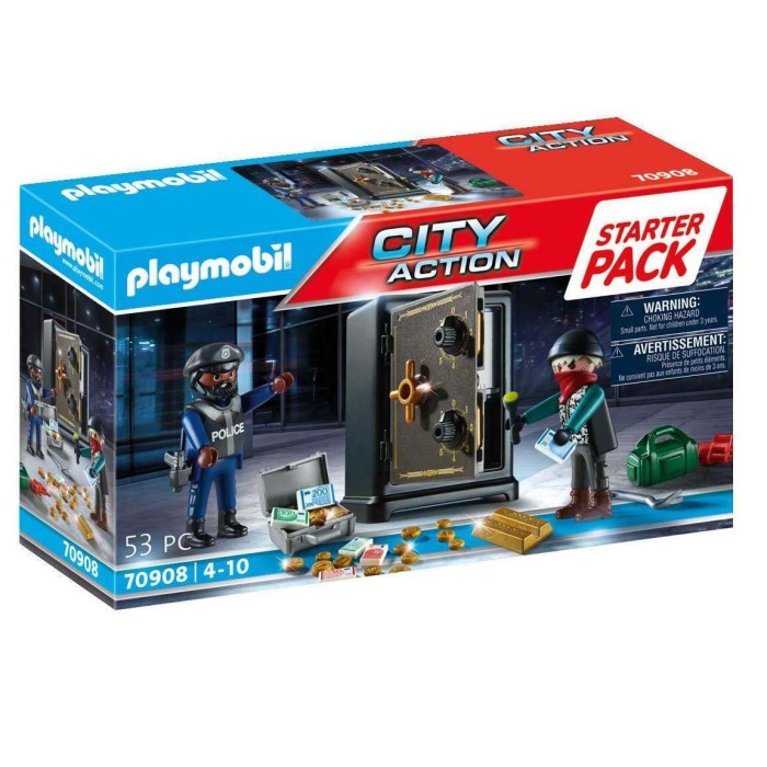 Playmobil City Action Σύλληψη Διαρρήκτη Χρηματοκιβωτίου για 4-10 ετών
