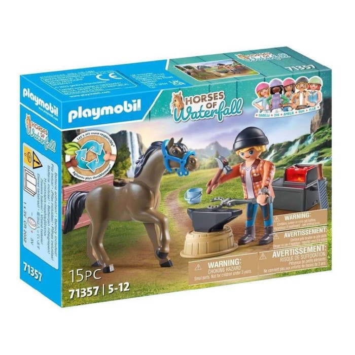 Playmobil Horses Of Waterfall Ο Πεταλωτής Ben Με Το Άλογο Achilles για 4-10 ετών