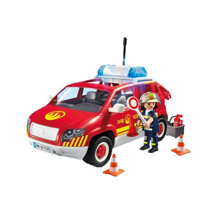 Playmobil City Action Όχημα Αρχιπύραρχου Με Φάρο Και Σειρήνα για 5-10 ετών