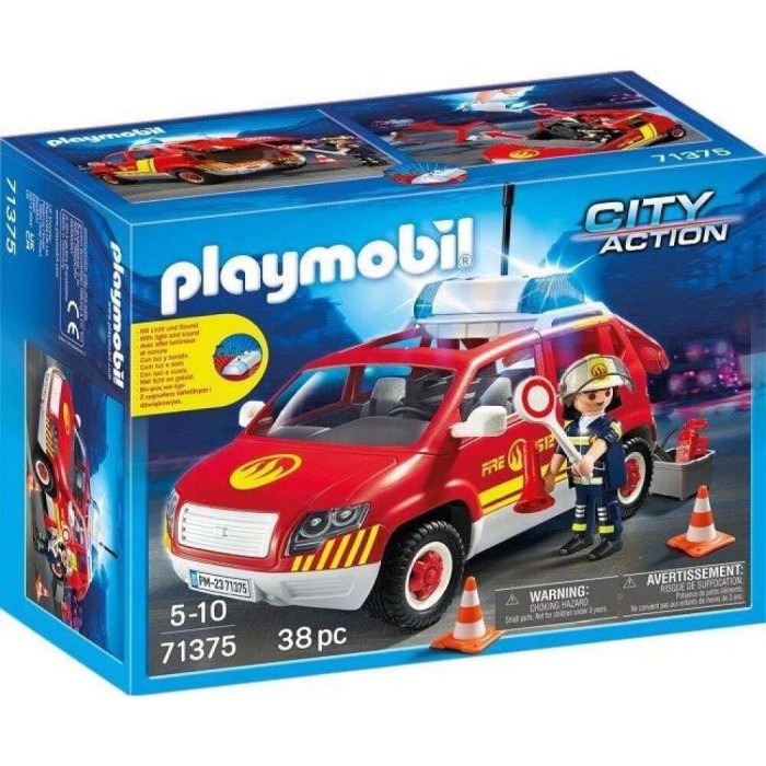 Playmobil City Action Όχημα Αρχιπύραρχου Με Φάρο Και Σειρήνα για 5-10 ετών