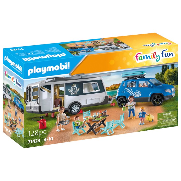 Playmobil Family Fun Οικογενειακές Διακοπές Με Ρυμουλκούμενο Τροχόσπιτο για 4-10 ετών