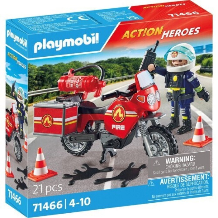 Playmobil City Action Πυροσβέστης Με Μοτοσικλέτα για 4-10 ετών