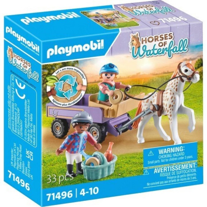 Playmobil Horses Of Waterfall Άλογο Με Άμαξα για 4-10 ετών