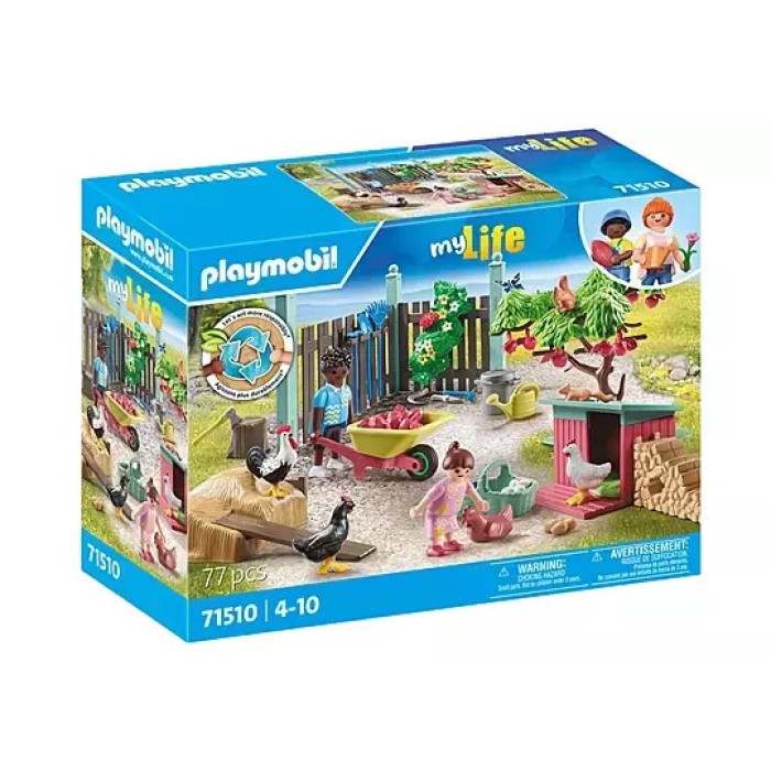 Playmobil City Life Κήπος Εξοχικού Σπιτιού με Κοτέτσι για 4-10 ετών