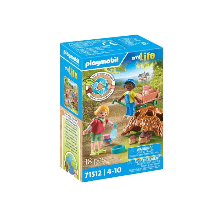 Playmobil Φροντίζοντας τους Σκατζόχοιρους για 4-10 ετών
