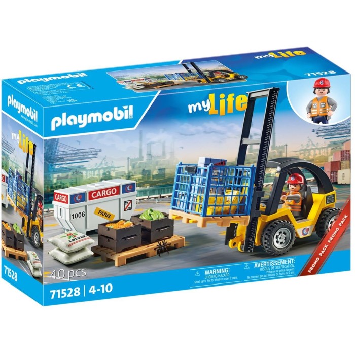 Playmobil Περονοφόρο ανυψωτικό όχημα με φορτία