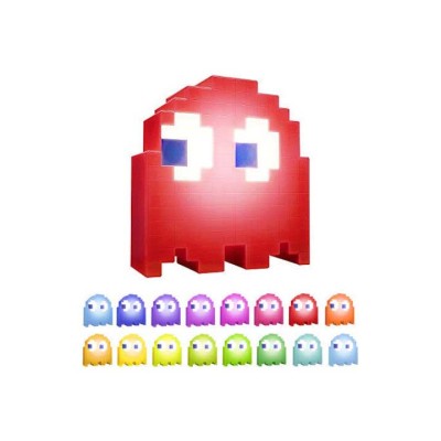 Paladone Led Παιδικό Διακοσμητικό Φωτιστικό Pac-Man Ghost με Εναλλαγές Χρωματισμών Λευκό 20x15x6εκ.