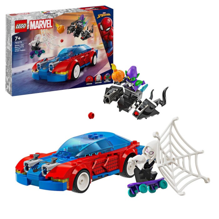 Lego Super Heroes Spider-man Race Car & Venom Green Goblin για 7+ ετών