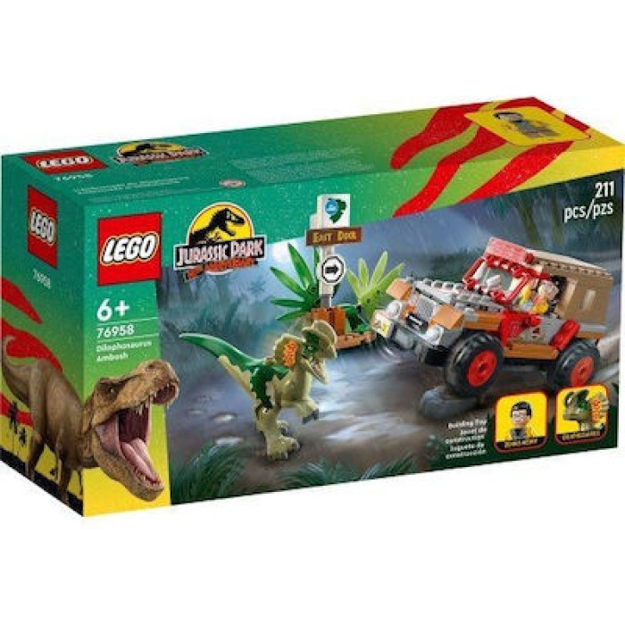 Lego Jurassic World 30th Anniversary Dilophosaurus Ambush για 6+ ετών
