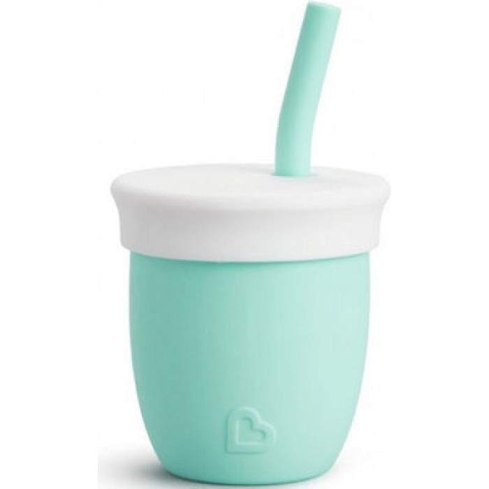 Munchkin Παιδικό Ποτηράκι από Σιλικόνη Τιρκουάζ 118ml για 6m+