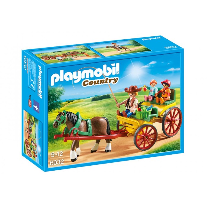 Playmobil Country - Άμαξα Με Οδηγό Και Παιδάκια 