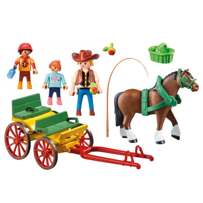 Playmobil Country - Άμαξα Με Οδηγό Και Παιδάκια 