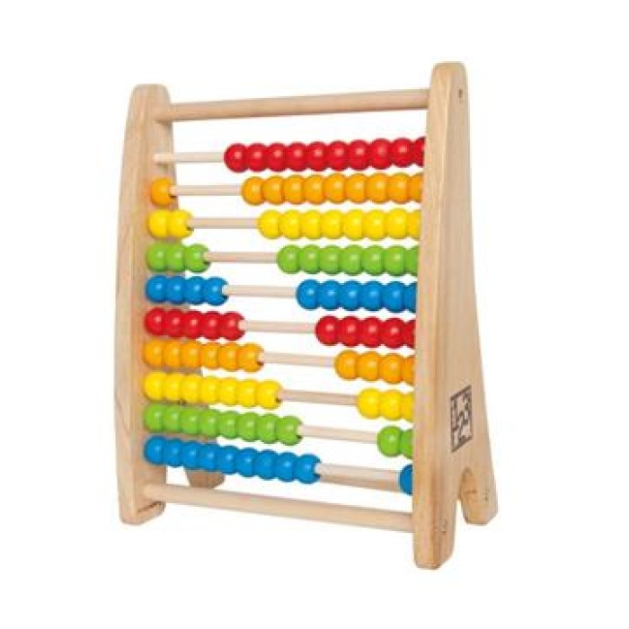 Hape Rainbow Bead Abacus - Πολύχρωμος Άβακας 10 Στηλών