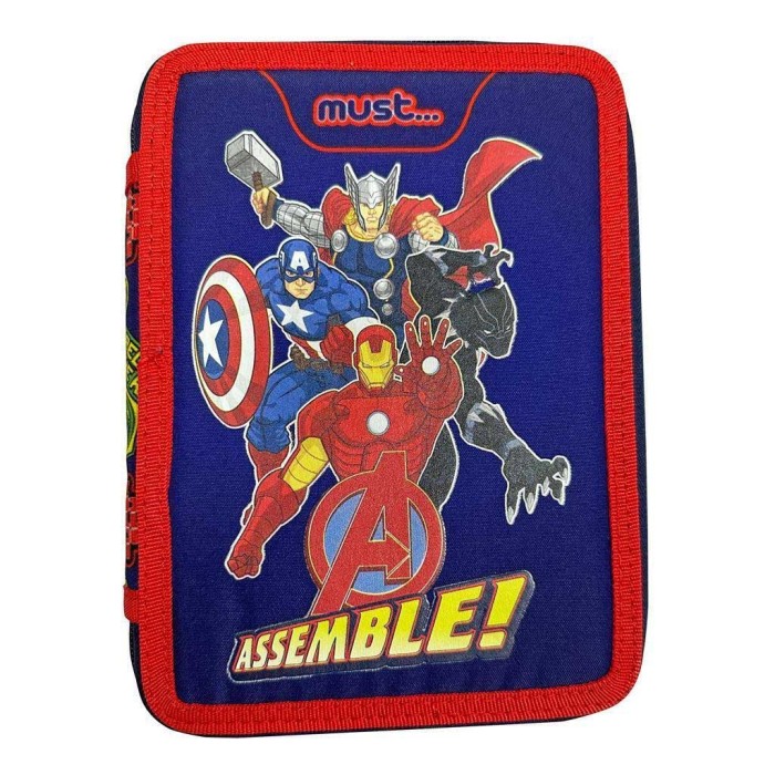 Must Avengers Κασετίνα Γεμάτη με 2 Θήκες σε Μπλε χρώμα 1τμχ