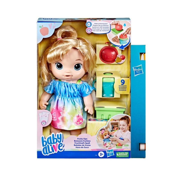 Παιχνιδολαμπάδα Baby Alive - Fruity Sips Apple για 3+ Ετών Hasbro