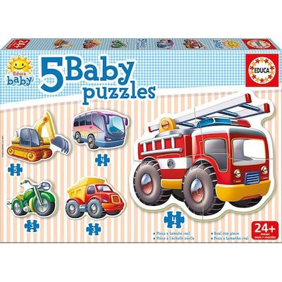 Educa Ξύλινο Παιδικό Puzzle Baby Vehicles 