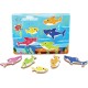 Ξύλινο Παιδικό Puzzle Σφηνώματα Baby Shark with Sounds 5pcs για 2+ Ετών