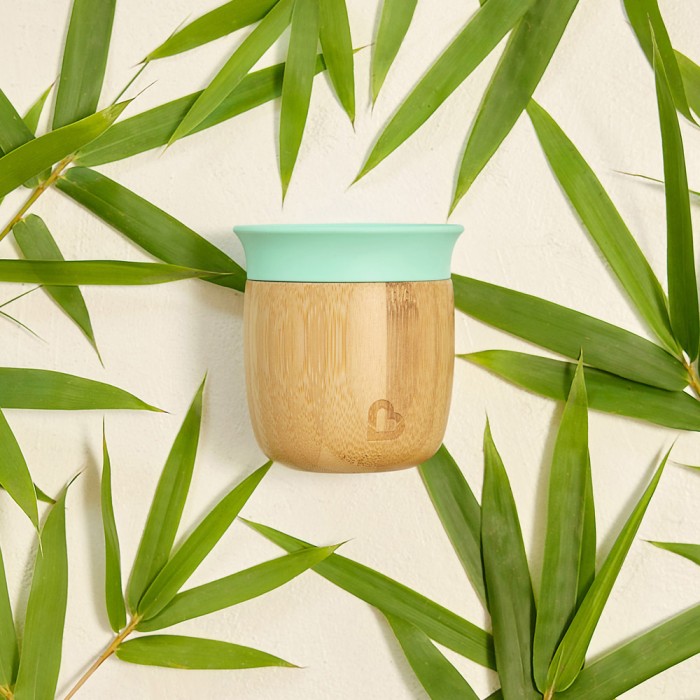Munchkin Παιδικό Ποτηράκι από Bamboo Γαλάζιο 148ml για 6m+