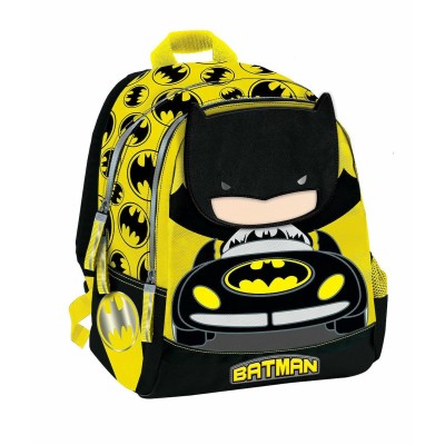  Batman Σχολική Τσάντα Πλάτης Νηπιαγωγείου σε Κίτρινο χρώμα