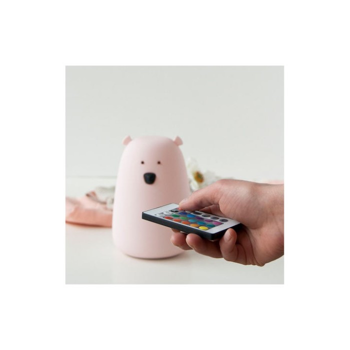 Rabbit & Friends Φωτάκι Νυκτός Bear Remote Λευκό