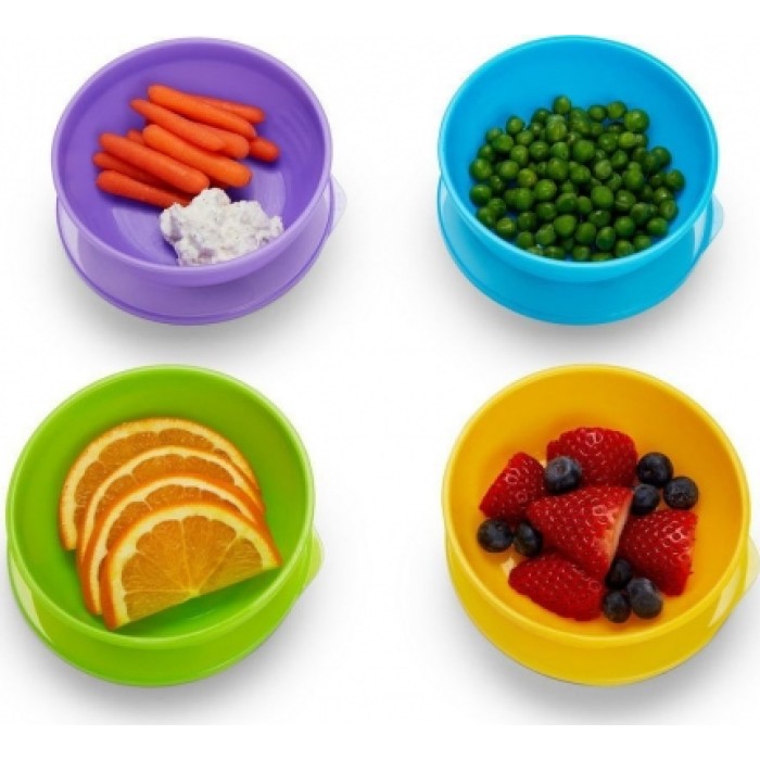 Munchkin Σετ Φαγητού Love-a-Bowls από Πλαστικό με Αντιολισθητική Βάση Πολύχρωμο 10τμχ 