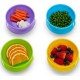 Munchkin Σετ Φαγητού Love-a-Bowls από Πλαστικό με Αντιολισθητική Βάση Πολύχρωμο 10τμχ 