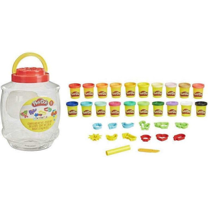 Play-Doh 20 Βαζάκια Πλαστελίνης Bucket Of Fun για 3+ Ετών