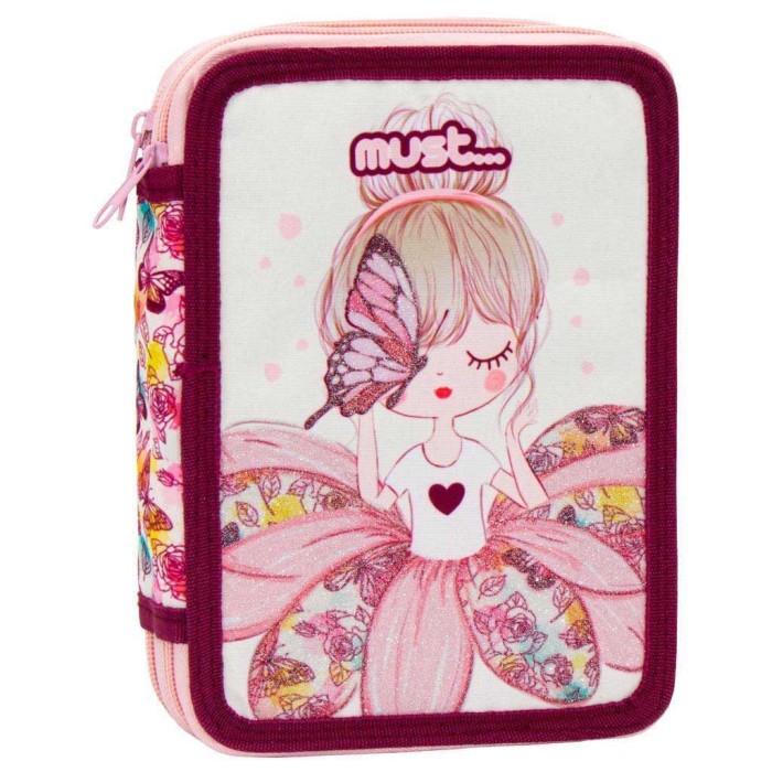 Must Butterfly Girl Κασετίνα Γεμάτη με 2 Θήκες 