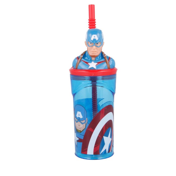 Stor Παιδικό Ποτηράκι "Captain America" από Πλαστικό Μπλε 360ml