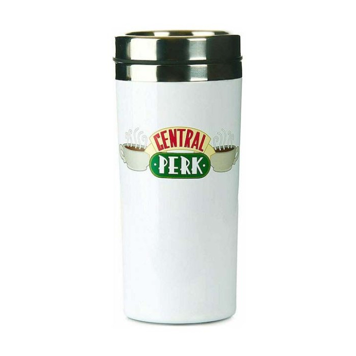 Paladone Friends - Central Perk Κούπα Μεταλλική με Καπάκι Λευκή