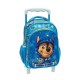 Gim Paw Patrol Chase Rescue Knights Σχολική Τσάντα Τρόλεϊ Νηπιαγωγείου σε Μπλε χρώμα