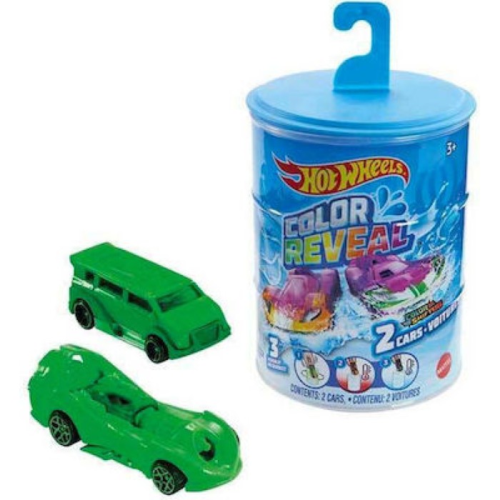 Mattel Σετ Αυτοκινητάκια Reveal Car Colour Changing για 3+ Ετών