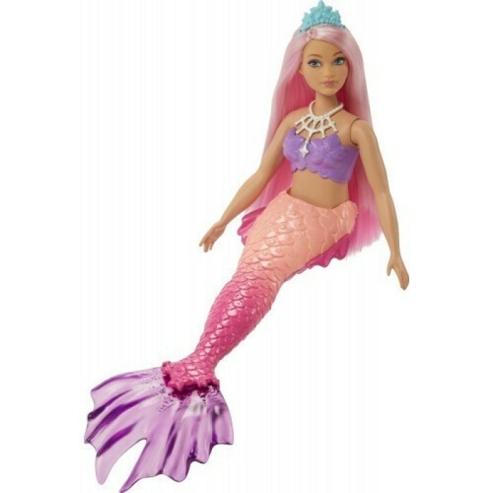 Κούκλα Barbie Γοργόνα Curvy, Pink Hair