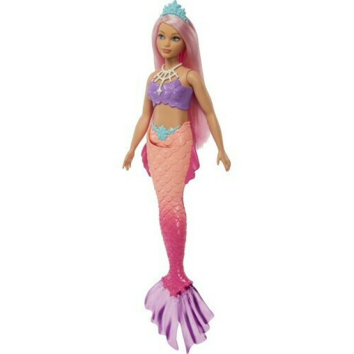 Κούκλα Barbie Γοργόνα Curvy, Pink Hair