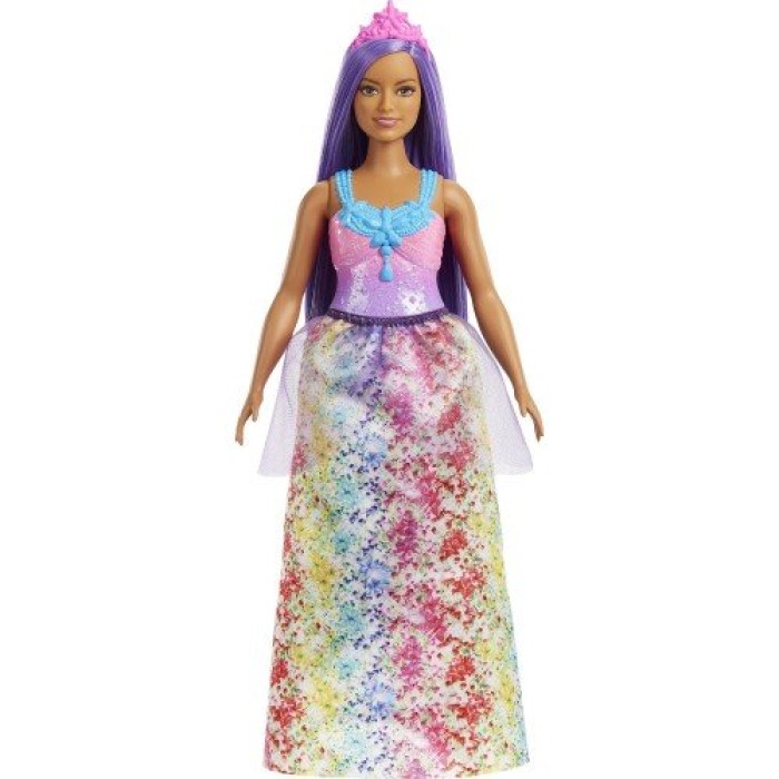 Κούκλα Barbie Dreamtopia Princess Curvy, Purple Hair