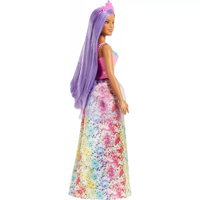 Κούκλα Barbie Dreamtopia Princess Curvy, Purple Hair