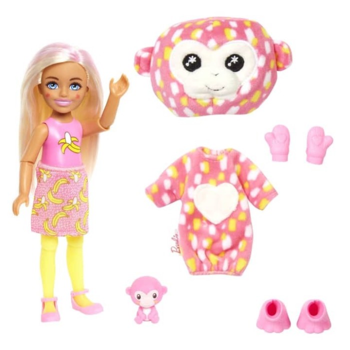 Κούκλα Barbie Cutie Reveal Μαιμουδάκι για 3+ Ετών