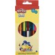 Gim Play-Doh Σετ Ξυλομπογιές με Διπλή Μύτη 24 Χρώματα 12τμχ